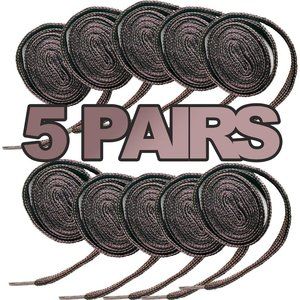 5 Pairs of Shoe Laces Flat Tie shoe laces Boots Trainers Shoes Black Brown Lace